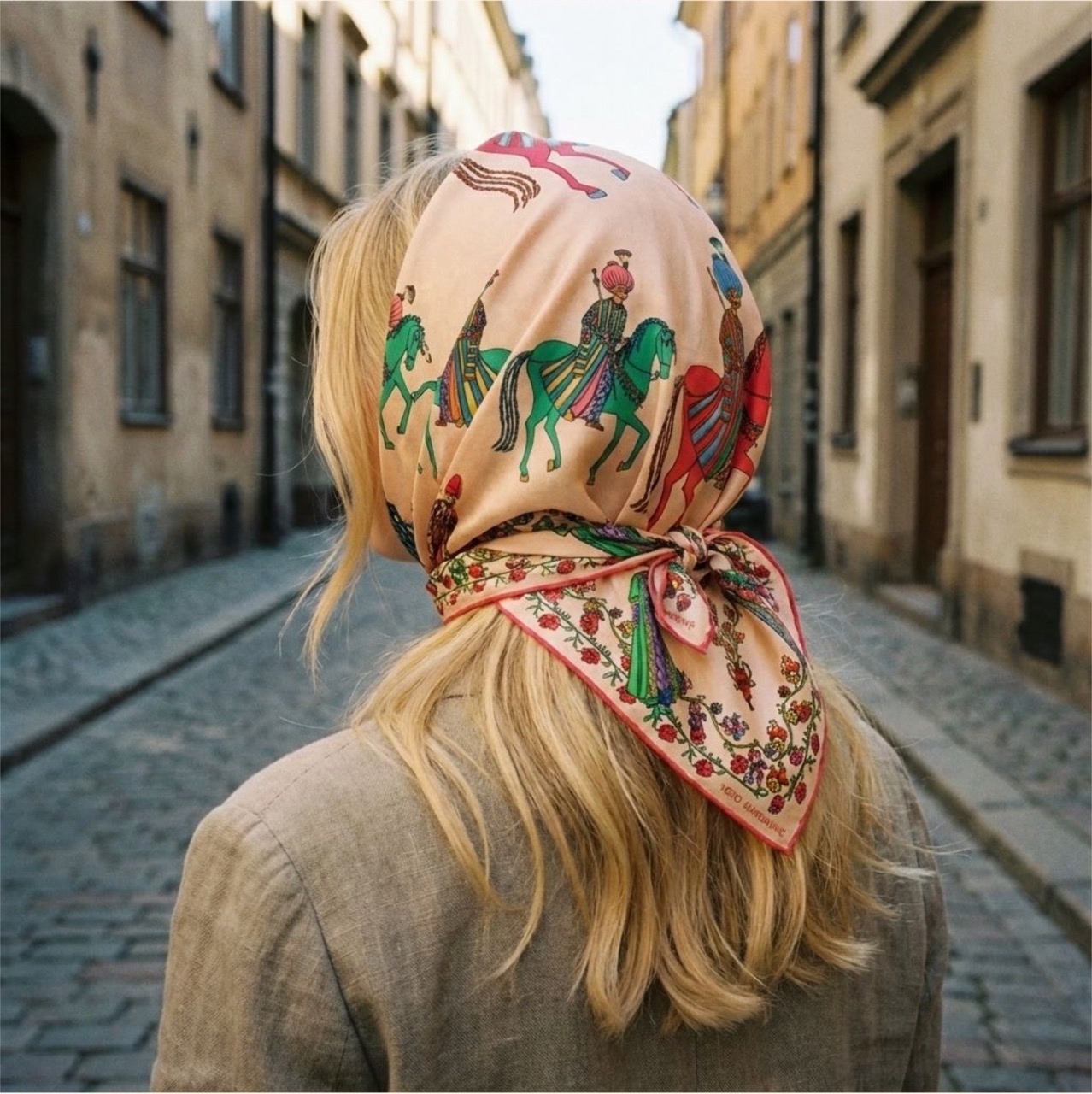 Turkish Delight Scarf Cream 90cm